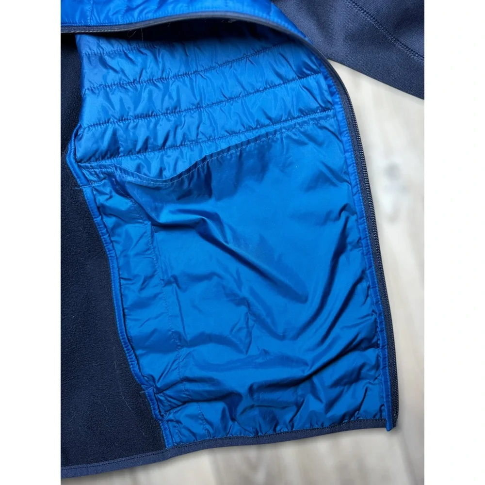 Eddie Bauer Mens Winter Outdoor Puffer Jacket Emberlite Hybrid Trueblue Size 2XL